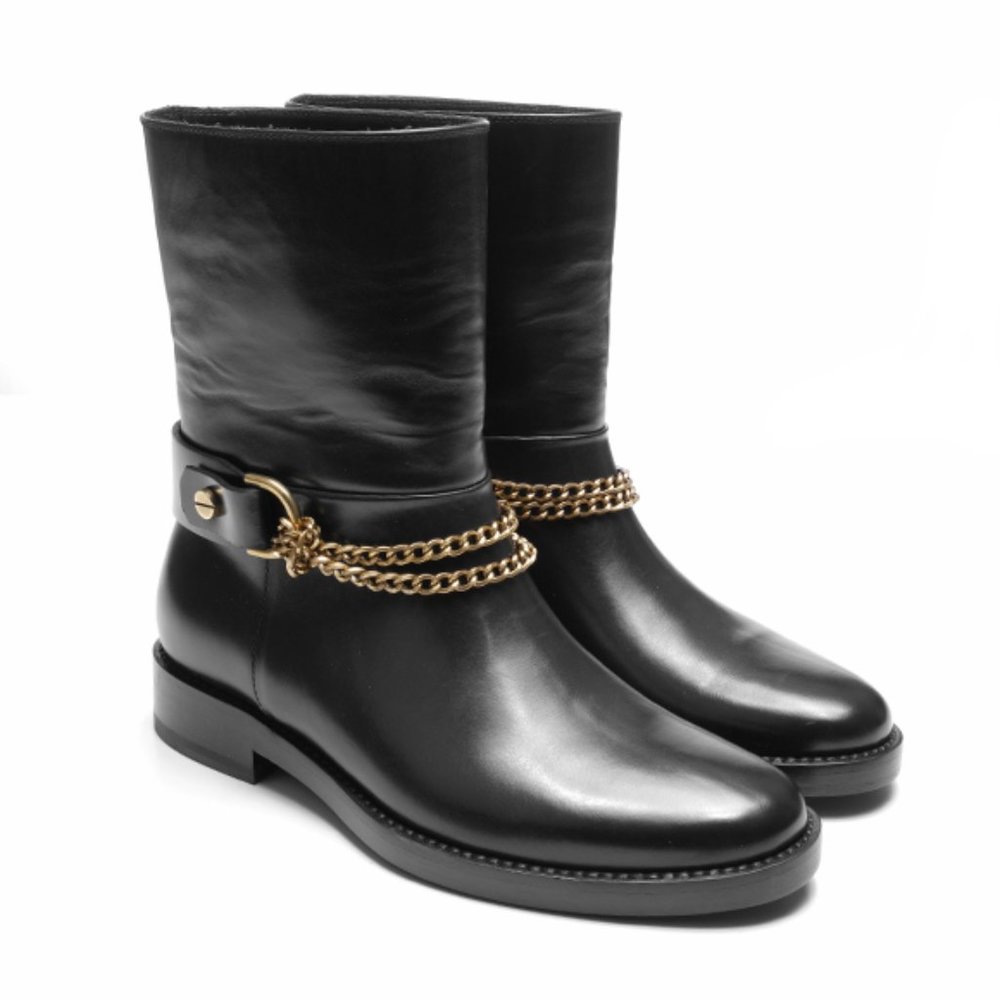 NEW Runway LANVIN Leather Ankle Boots